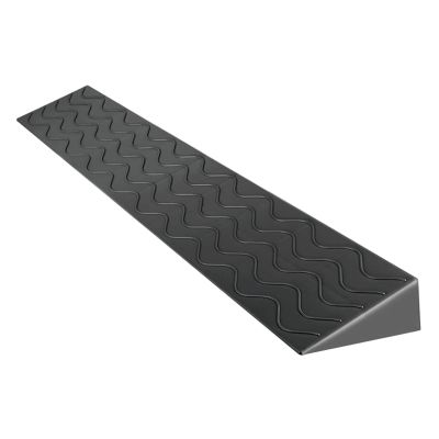 Yesbon Portable Curb Ramps, Home Ramps Non-Slip Wheelchair Uphill Mat Indoor Threshold Ramps Drawing Board Plastic Ramps 1-10.5 cm Height Doorway Steps Threshold Ramp,Black,100x8x2cm