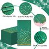 100 Pcs Green Paper Napkins - Gold Dot Party Napkins Disposable Green Dinner Napkins for Birthday Bathroom Wedding St. Patrick's Day Party Supplies view 3