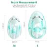 Agooteam 5 Pack Adult Oxygen Face Mask with 7 Ft Tube, Adjustable Elastic Strap - Size L view 3