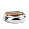 Beach Coast Print Round Pill Box 3 Compartment Medicine Pill Case Portable Pill Container for Daily Medicine Supplement Vitamin view 3