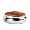 Autumn Woods Cabin Print Round Pill Box 3 Compartment Medicine Pill Case Portable Pill Container for Daily Medicine Supplement Vitamin view 3