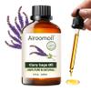 Airoomoil Clary Sage Essential Oil 4 fl oz, 100% Pure Clary Sage Oil with Herbal and Soft Floral Aroma for Diffuser Use, Aromatherapy Suitable for DIY Blends, Everyday Scent Experiences view 1