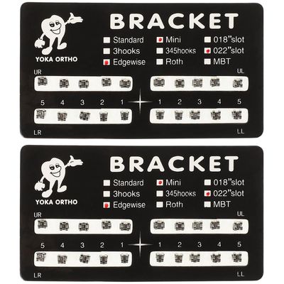 40Pcs Brackets Orthodontic Brackets Stainless Steel Holder Accessories for Orthodontic