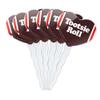 Tootsie Roll Wrapper Heart Love Cupcake Picks Toppers Decoration Set of 6 view 1