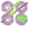 4 Pack Mop Head Spin Mop Replacement Head Round Shape Standard Size Microfiber Mop Head Refills with 360 Magic Mop Easy Cleaning (D) view 1