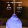 Essential Oil Diffuser Hand Blown Glass Aromatherapy Diffuser - Ultrasonic Cool Mist Scent Aroma Diffuser, Whisper Quiet with Auto Shut-Off, Timer Setting &7 Colors Night Light for Home view 4