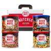 Beer Nuts Brand Snacks, Original Nutcase, Perfect for Gifting, Original Peanuts, Original Bar Mix, Cashews, Almonds, Sweet & Spicy Bar Mix, Resealable Cans, Snackin' Since 1953 (Pack of 4) view 1