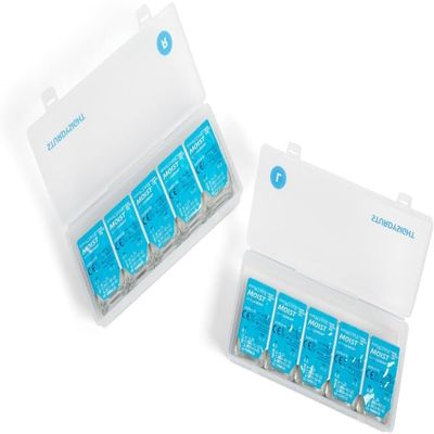 STURDYSIGHT 2-Pack Contact Lens Case Organizer | Holds 20 Lenses Each | Portable Storage Box for Contacts | Fits All Brands