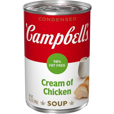 Campbells Condensed 98% Fat-Free Cream of Chicken Soup, 10.5 (Pack of 6)
