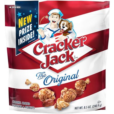 Cracker Jack Original Caramel Coated Popcorn and Peanuts 8.5 Oz. [Pack of 6]