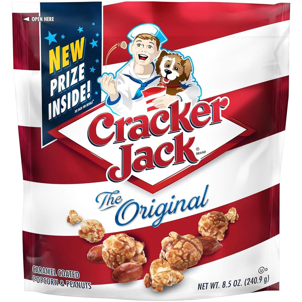 Cracker Jack Original Caramel Coated Popcorn and Peanuts 8.5 Oz. [Pack of 6]