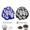 500 Iodized Salt Packets and 500 Pepper Packets Combo, Total 1000 Individual Wrapped Packets, 500 of Each, For Travel, Camping, Everyday Use view 2