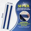 Microfiber Disposable Mop Pad for All 16-18'' Hook & Loop System Mop, Wet Dry Cleaning Pad Compatible with Bona,Rubbermaid,Turbo,Norwex (50 Pack) view 2