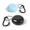 2pcs Earplug Cases, Round Portable Ear Plug Holder with Keychains, Earphones Pouch, Ear Bud Carrying Case Bag, Premium Carrying Case for Business Trip, Storage Earbuds, Trinkets, Pills (Black, Blue) view 1