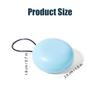2pcs Earplug Cases, Round Portable Ear Plug Holder with Keychains, Earphones Pouch, Ear Bud Carrying Case Bag, Premium Carrying Case for Business Trip, Storage Earbuds, Trinkets, Pills (Black, Blue) view 2