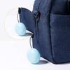 2pcs Earplug Cases, Round Portable Ear Plug Holder with Keychains, Earphones Pouch, Ear Bud Carrying Case Bag, Premium Carrying Case for Business Trip, Storage Earbuds, Trinkets, Pills (Black, Blue) view 4