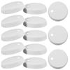 200pcs Disposable Paper Cup Lids Paper Covers for Cups for Coffee Juice Iced Tea Sturdy and Stackable Design for Home Hotel Restaurant Use view 1