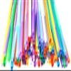 Aqibera BPA-Free 10.2''/26cm Long, =6mm, Extensible Disposable Plastic Drinking Straws - 100 Pcs Colorful, Multi Colors - Straws for Party, Cocktail, Juice, Milkshake, Picnic, Camping view 3