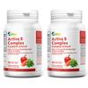 ALLBE Active B Complex - Helps in Energy Metabolism & Tissue Formation - 180 Capsules, 90 Count (Pack of 2) view 1