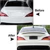 FSFY Rear Car Trunk Lid Wing, Roof Boot Window Spoiler Lip Tail Wing Exterior Decorate for Mercedes Benz CLA Class C117 CLA200 260 CLA45 2013 2014 2015 2016 2017 2018 2019, Carbon Black view 3