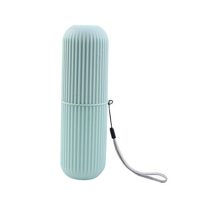 FINNUU Travel Toothbrush Case Vertical Stripe Portable Washmouth Cup Brushing Cup Student Toothbrush Toothpaste Holder