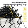 Corlcol 1LB Crinkle Cut Paper Shred Filler for Gift Box Bag and Basket On Holidays(Black&Gold) view 3