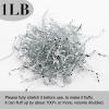 Corlcol 1LB Crinkle Cut Paper Shred Filler for Gift Box Bag and Basket On Holidays(Silvery) view 2