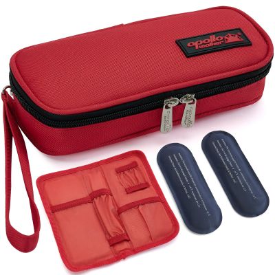apollo walker Insulin Cooler Travel Case Diabetic Medication Cooler with Ice Packs and Insulation Liner insulin cooler travel case tsa approved