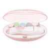 Combi Baby and Mom Nail Care Set, Baby Pink, Includes 6 Attachments
