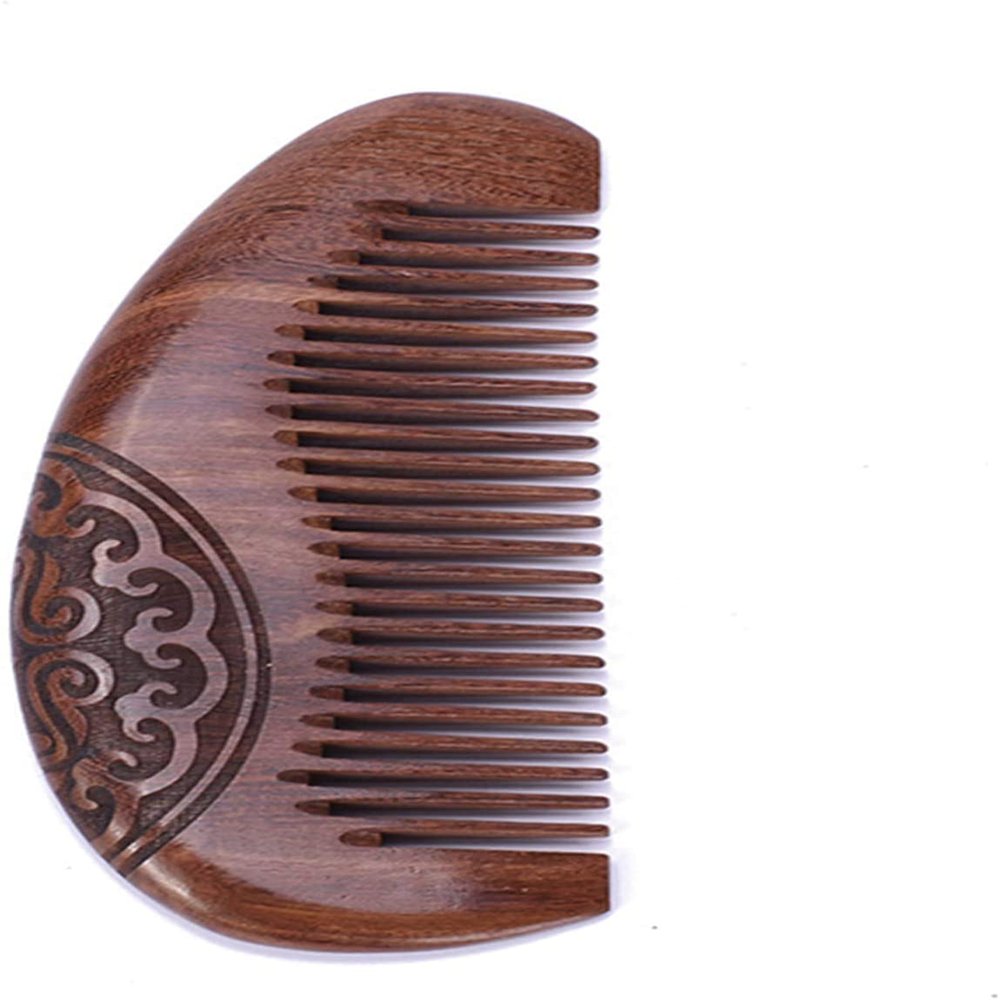 Handmade 100% Natural Black Gold Sandalwood Comb, Anti-Static Handmade Gift Comb, Gifts for Mom, Mother's Day Birthday Gift