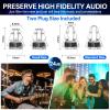 Hineriaeo High Fidelity Concert Ear Plugs, Reusable Musicians Earplugs, 24dB Noise Reduction Music Ear Plugs for Concerts, Musicians, Festival, DJ's, Nightclub, Drummers, Party (2 Pairs), Black view 3