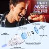 Hineriaeo High Fidelity Concert Ear Plugs, Reusable Musicians Earplugs, 24dB Noise Reduction Music Ear Plugs for Concerts, Musicians, Festival, DJ's, Nightclub, Drummers, Party (2 Pairs), Deep Blue view 2