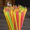 100pcs Snow Cone Straws Spoon Straws Plastic Spoon Straws Disposable Snow Cone Spoon Straws Disposable Slushie Straws With Spoon view 3