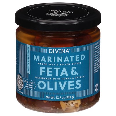 Divina Marinated Feta & Olives, Vegan, 12.7 Ounces (Pack Of 6)