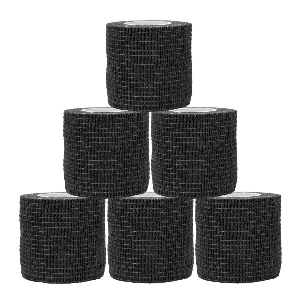 BAMTTOO Tattoo Grip Tape Wrap 6pcs Self Adhensive Bandage Grip Tapes Cover Rolls Sports Adherent Tape Tattoo Supplies (6pcs Grip Tape)