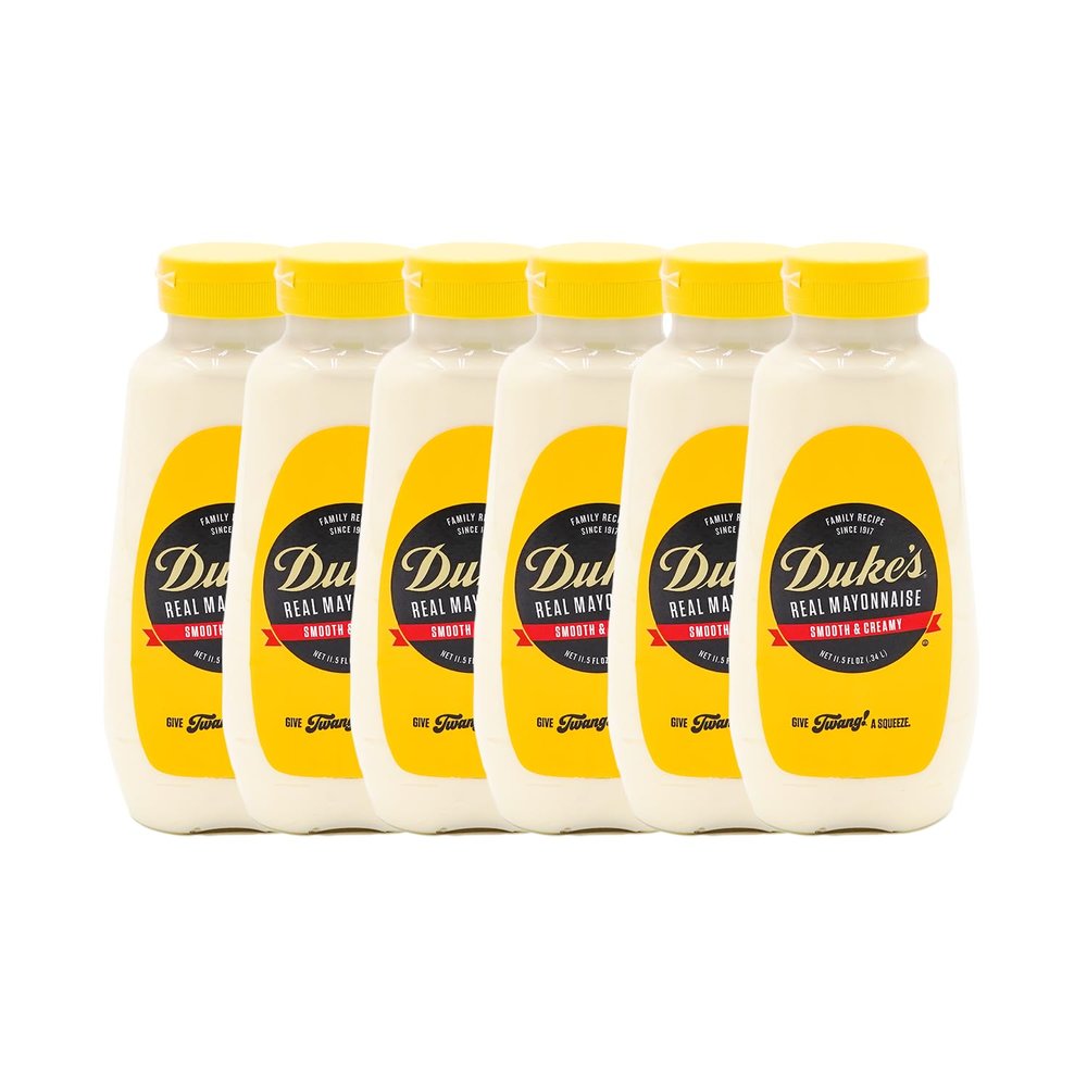 Dukes Real Mayonnaise Squeeze Bottle  Original Smooth & Creamy Taste, 11.5 Ounce (Pack of 6)
