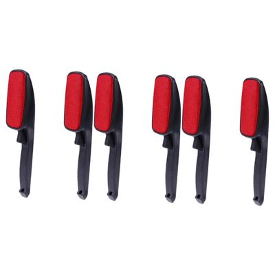 Healeved 6pcs Clothing Lint Dust Remover Brush Pet Hair Removal Tool Static for Right Left Hand Use Easy to Clean Reusable
