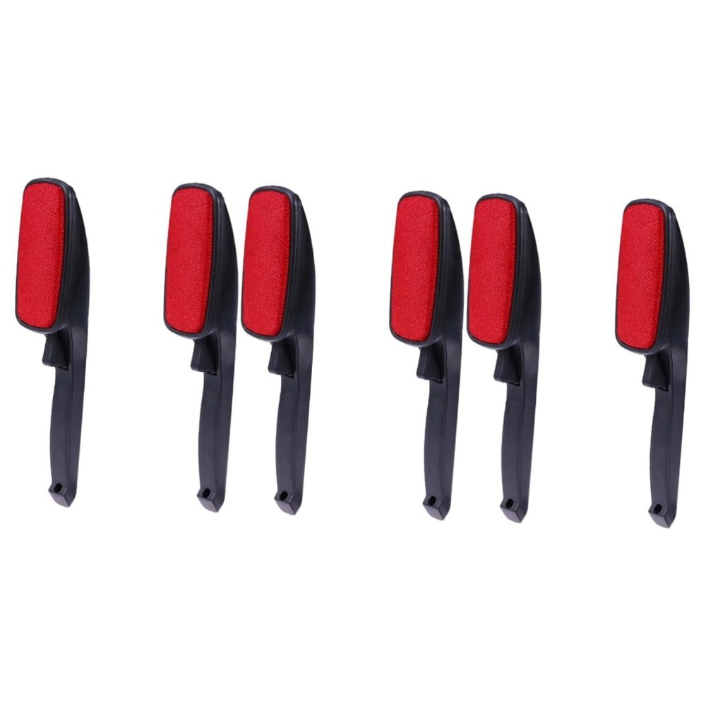 Healeved 6pcs Clothing Lint Dust Remover Brush Pet Hair Removal Tool Static for Right Left Hand Use Easy to Clean Reusable