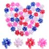30pcs Packing Bows Metallic Wrapping Bows for Christmas, Birthdays, Weddings, Bridal Showers, Assortment (Pink, Blue, Yellow) view 1