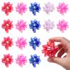 30pcs Packing Bows Metallic Wrapping Bows for Christmas, Birthdays, Weddings, Bridal Showers, Assortment (Pink, Blue, Yellow) view 3