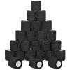 24 Pack Self Adherent Cohesive Wrap Bandages Non Woven Cohesive Bandage Elastic Self Adhesive Bandage Wrap Sports Athletic Tape First Aid Tape for Wrist Ankle Pet Vet Wrap Grip Cover 2 inch (Black) view 1