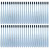 50Pcs Disposable Wheat Straw Soft Travel Toothbrushes with Tube - Portable Colorful Oral Care Toothbrushes for On The Go(Blue) view 1