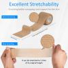 24Pack Self Adherent Cohesive Wrap Bandages Non Woven Cohesive Bandage Elastic Self Adhesive Bandage Wrap Sport Athletic Tape First Aid Tape for Wrist Ankle Pet Vet Wrap Grip Cover 2 inch (Skin Color) view 2
