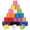 24 Pack Self Adherent Cohesive Wrap Bandages Non Woven Cohesive Bandage Elastic Self Adhesive Bandage Wrap Sports Athletic Tape First Aid Tape for Wrist Ankle Pet Vet Wrap Grip Cover 2 inch view 1