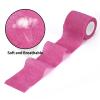 24 Pack Self Adherent Cohesive Wrap Bandages Non Woven Cohesive Bandage Elastic Self Adhesive Bandage Wrap Sports Athletic Tape First Aid Tape for Wrist Ankle Pet Vet Wrap Grip Cover 2 inch view 4