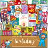 Birthday Party Care Package (50 Count) Snacks Food Cookies Bar Chips Candy Party Variety Gift Box Pack Assortment Basket Bundle Mix Bulk Sampler Treat College Students Kids Teens Office School view 1