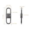 Aemoe Double Opening Mini Carabiner Zipper Clip Zipper Pull Replacement, Zipper Clip Theft Deterrent, Multipurpose Small Carabiner Zipper Clip for Luggage Suitcase Backpacks Key for Traveling Hiking view 3
