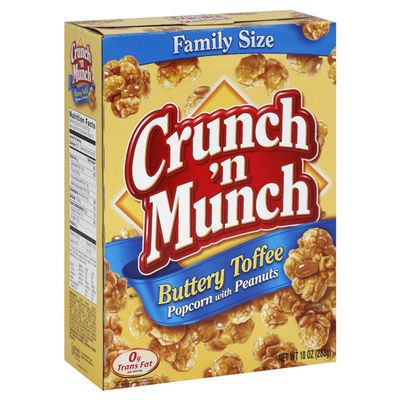 Family Size Buttery Toffee Popcorn with Peanuts 10 oz. (Pack of 6)