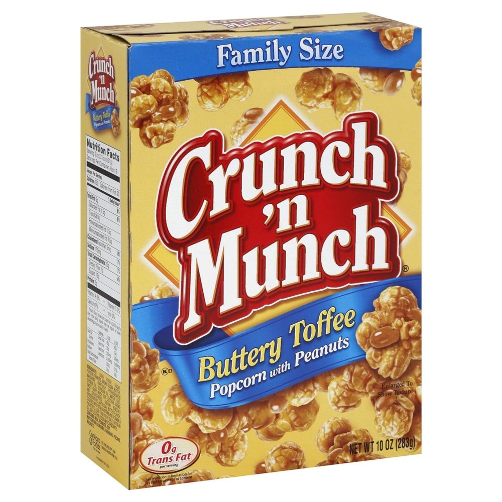 Family Size Buttery Toffee Popcorn with Peanuts 10 oz. (Pack of 6)