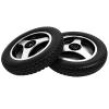 12 inch Rear Wheel Assembly for Electric Wheelchair, Black Non-Pneumatic Solid Tire with Aluminum Alloy Wheel Hub, Power Wheelchair Replacement Parts(2 Counts) view 1